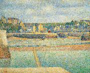 Georges Seurat The Outer Harbor painting